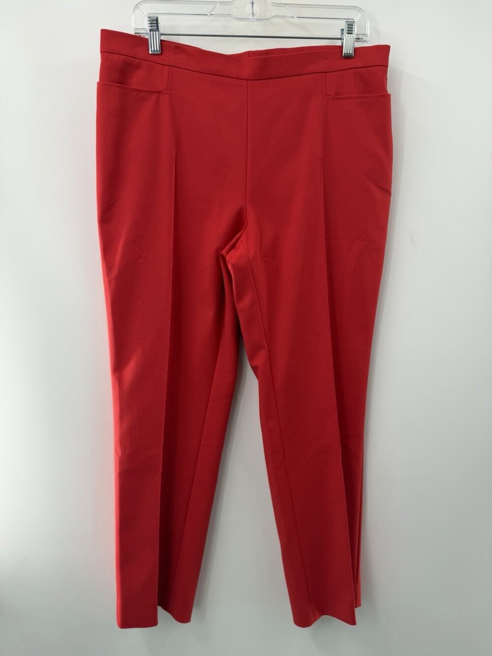 Akris Punto Women’s Franca Orange Slim Straight Leg Cropped Pants Size 12 NWT